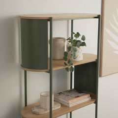 Boston Bookcase Green