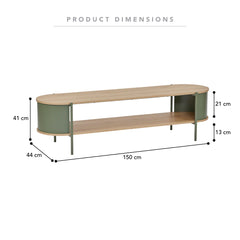 Boston Entertainment Unit Green (150cm)