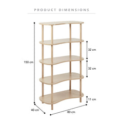 Cairo Organic 5-tier Shelving