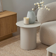 Maison Metal Round Side Table Birch