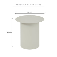 Maison Metal Round Side Table Birch
