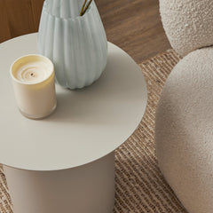 Maison Metal Round Side Table Birch