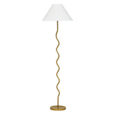 Lulu Squiggle Floor Lamp Gold