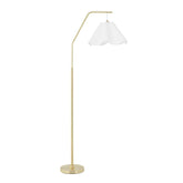 Astrid Hanging Wavy Floor Lamp Gold