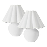 Amalie Table Lamp White (Set of 2)