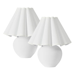 Amalie Table Lamp White (Set of 2)