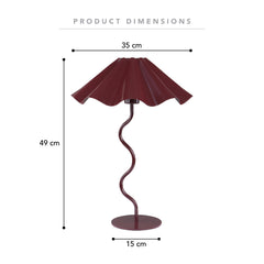 Lola Table Lamp Cabernet
