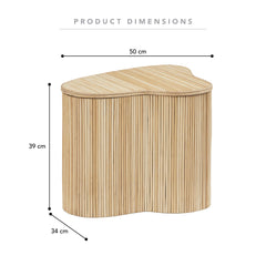 Edo Wave Storage Side Table Small