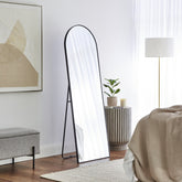 Cindy 165cm Arched Standing Full Length Mirror Black