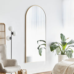 Cindy XL 180cm Arch Mirror Gold