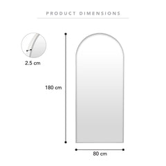 Cindy XL 180cm Arch Mirror White
