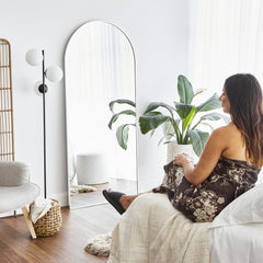 Cindy XL 180cm Arch Mirror White
