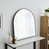 Naomi 85cm Large Arch Mirror Black