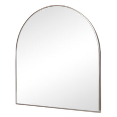 Naomi 85cm Large Arch Mirror Gun Metal Grey
