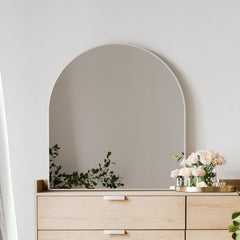 Naomi 85cm Large Arch Mirror White