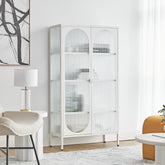 Eve Modern Large Metal Cabinet White