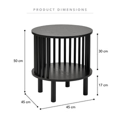 Halo Side Table Black