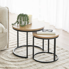 Sonoma Side Tables Set of 2 Black