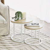 Sonoma Side Tables Set of 2 White