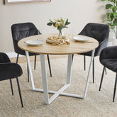 Arizona Dining Table White (110cm)
