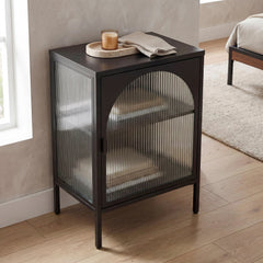 Eve Modern Metal Side Table Black