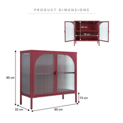 Eve Modern Metal Cabinet Wine