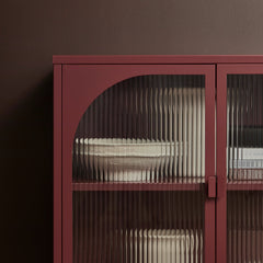 Eve Modern Metal Cabinet Wine