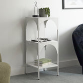 Eve Metal Open Front Shelving Unit White