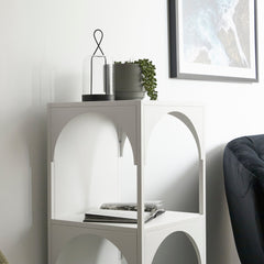 Eve Metal Open Front Shelving Unit White