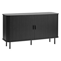 Haven Sliding Door Sideboard Black (140cm)