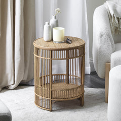 Harbour Bamboo Rattan Side Table