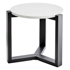 Sass Terrazzo Side Table Black