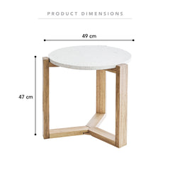 Sass Terrazzo Side Table Natural