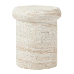 Luna MgO Travertine Look Stool
