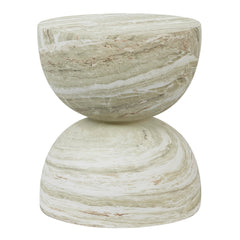 Stella MgO Side Table Green Marble Look