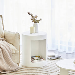 Castello MgO Side Table White