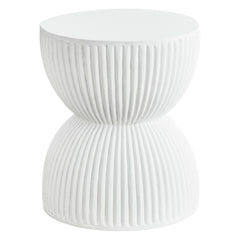 Saluzzo MgO Side Table White