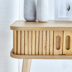 Curve Bedside Table Natural (Set of 2)