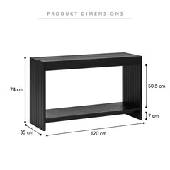 Harper Console Table Black (120cm)