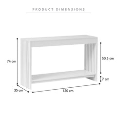 Harper Console Table White (120cm)