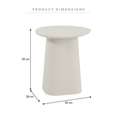 Alvin Side Table Cream