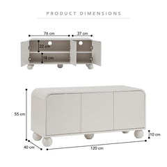 Baxter Entertainment Unit Cream (120cm)