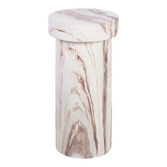 Mandu Marble Look Side Table White