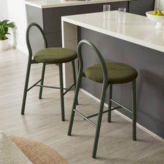 Newport Set of 2 Barstools Green