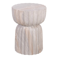 Ondo Travertine Look Side Table