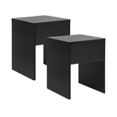 Oxford Bedside Table Black (Set of 2)