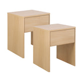 Oxford Bedside Table Oak (Set of 2)