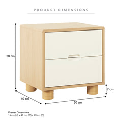Sophie Bedside Table Oak