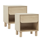 Davis Bedside Table Oak (Set of 2)