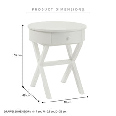 Lee Side Table White